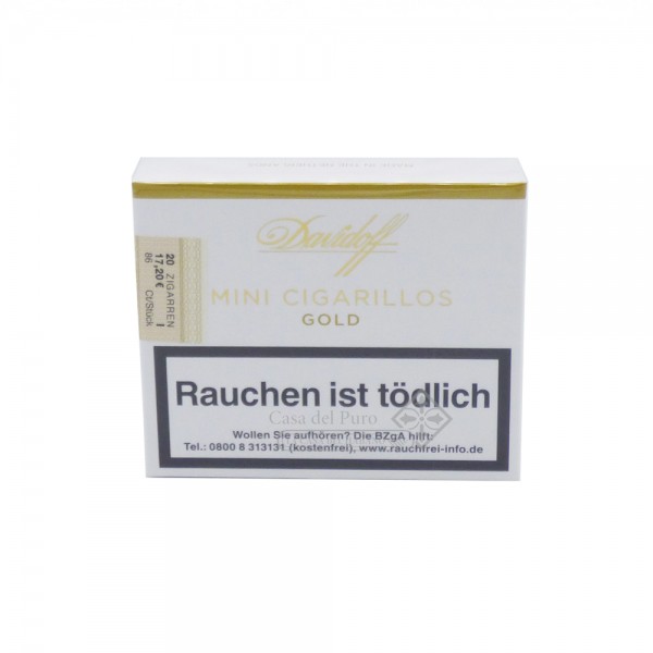 Davidoff Mini Cigarillos Gold pack of 20 