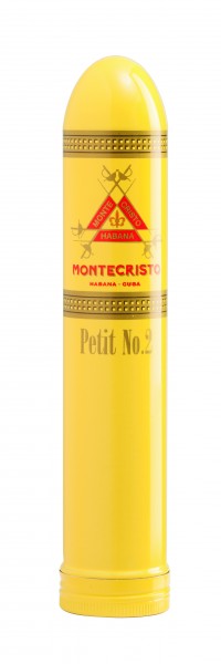 Montecristo Petit No. 2 packed in a yellow aluminium tubos 