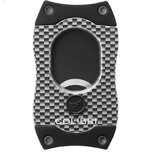 Colibri cigar cutter S-Cut II Carbondesign silver closed