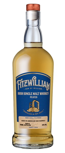 Fitzwilliam Irish Single Malt Peated a typical Irish whiskey with peat note
