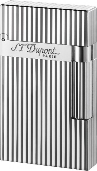 S.T. Dupont Ligne 2 Vertical Lines Silver closed