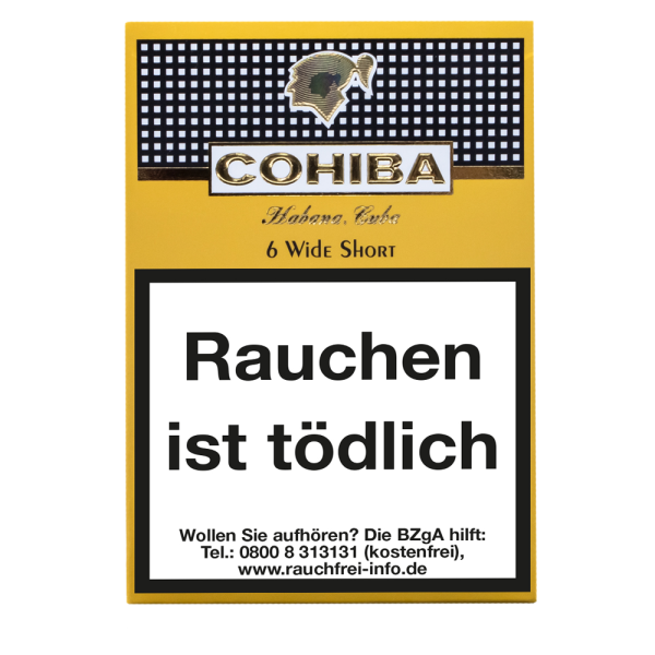 Cohiba Wide Short 6-pack closed, the new star in the cigarillo sky