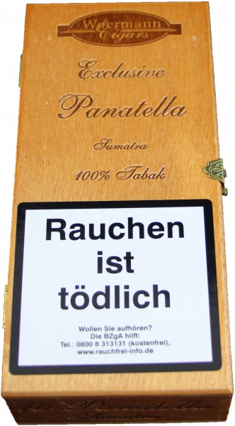 Woermann Cigars Exclusvie Panatella Sumatra für den milderen Genuss im Freien 