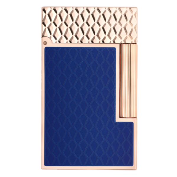 S.T. Dupont Ligne 2 Gul Dragon Blue Rose Gold front view 