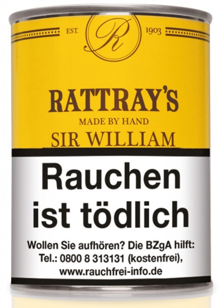 Rattray's British Line Sir William a whiskey for the pipe