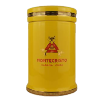 Montecristo porcelain jar without cigars with integrated humidifier 