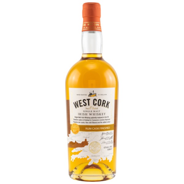 West Cork Rum Cask Single Malt Whiskey order online here and enjoy at home 